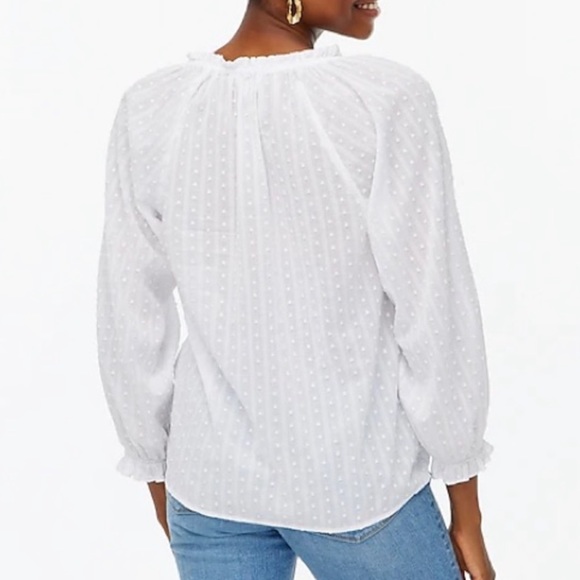 **SOLD** J.Crew Factory Printed Artist Blouse - Picture 3 of 10